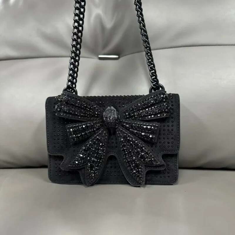 Designer Brand Small Bow For Women 2025 Fashion Bag Butterfly Set Dias Mini Chain Shoulder Crossbody Bags Flap