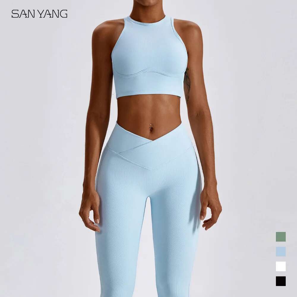 Yoga Set Seamless Women's Sportswear Workout Clothes Athletic Wear Gym Legging Fiess Bra Crop Top Sports Suits High Quality