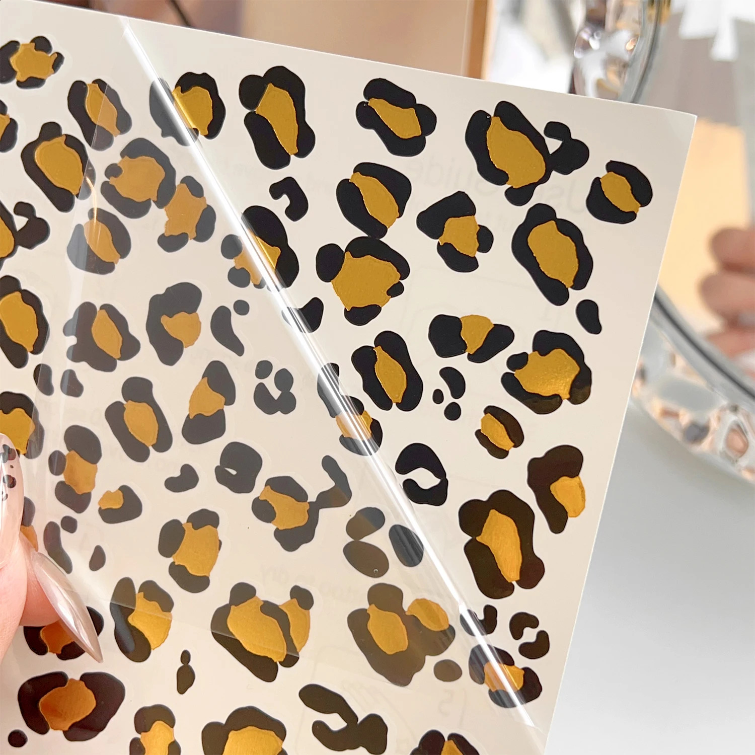 Leopard Print Temporary Tattoo Sticker Waterproof Disposable Face Body Retro Water Transfer Tattoos Decals 250219