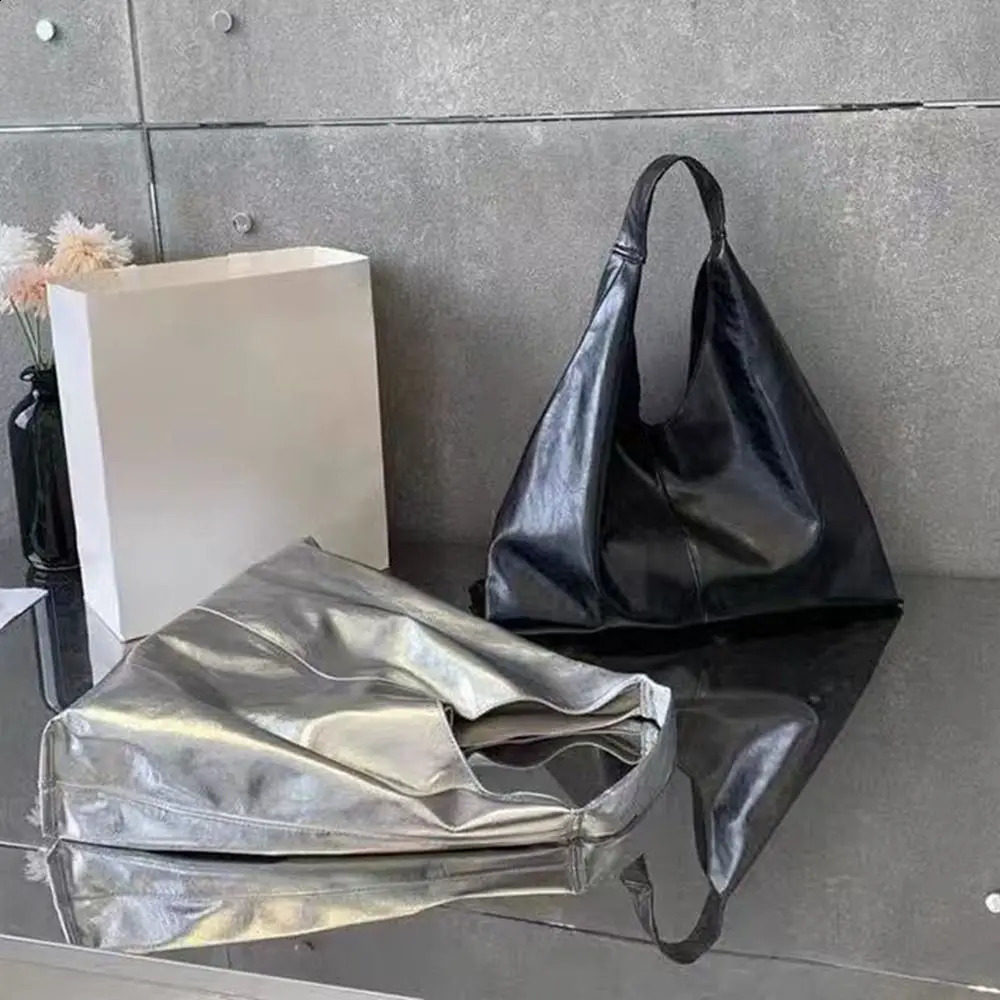 Women Casual Soft Leather Crossbody Bags Vintage Underarm Shoulder Bag Commuting Tote Bags Large Capacity Handbag 250305