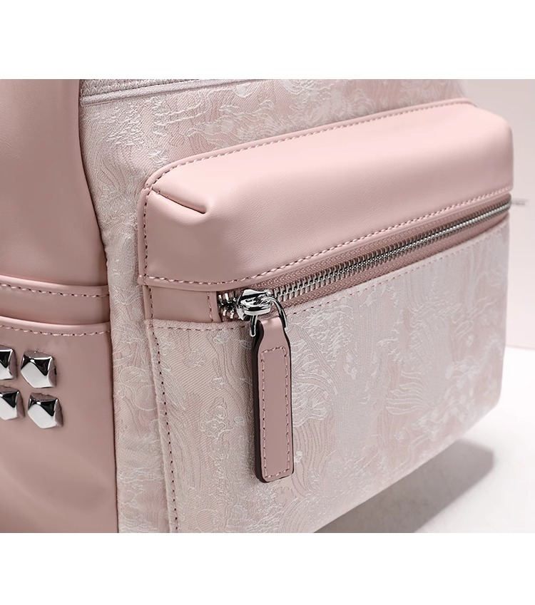 2025 Soft and Chic Backpack with Sweet and Unique Prints and Sturdy Rivets Perfect for Valentine's Day or Festivals