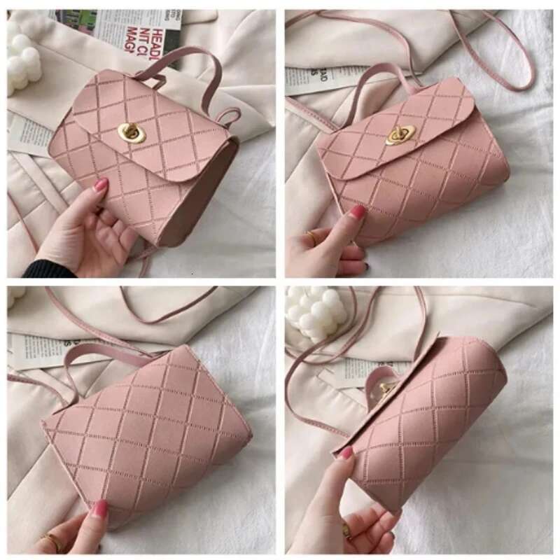 New Small Square Striped Women's Crossbody Bag Fashionable Women's Crossbody Bag