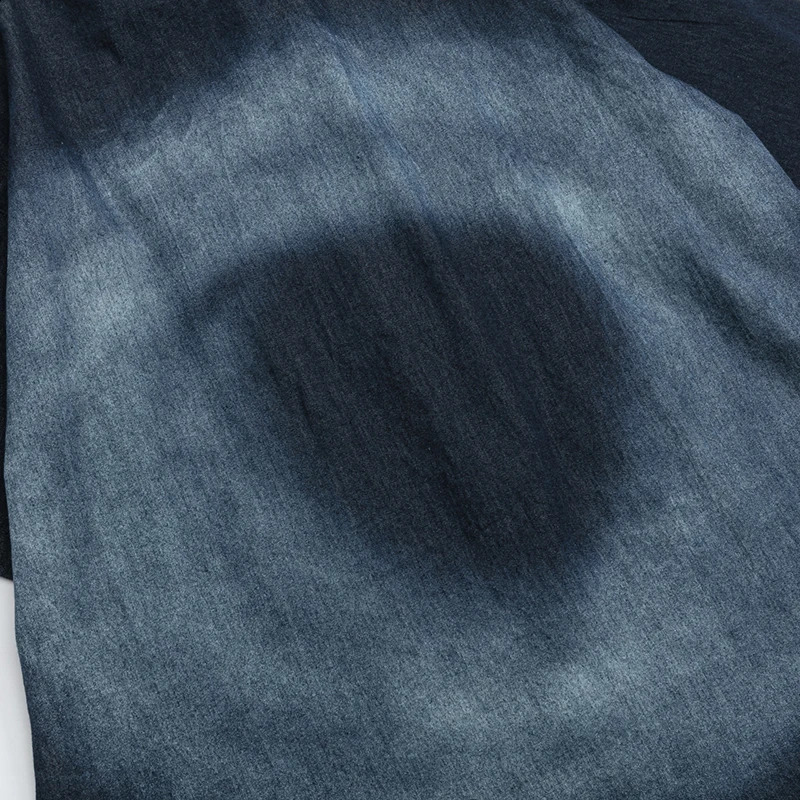 Summer Mens Short Sleeve Denim Shirts Hip Hop Cartoon Embroidery Vintage Blouses Harajuku Streetwear Casual Fashion Loose Shirts 250225