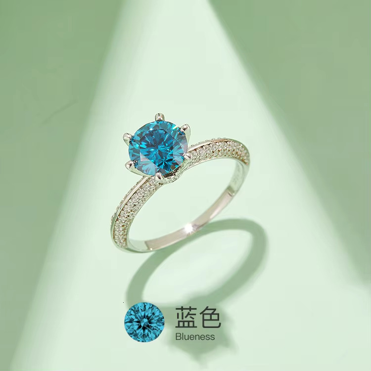 Jewelry engagement surprise S sier plated platinum silica women's ring