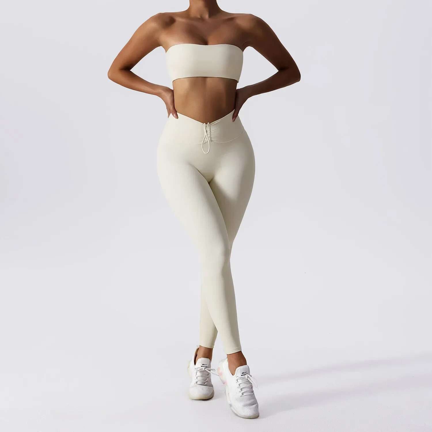 Yoga Set 2 Piece High Waist Leggings Sports Bra Women's Tracksuit Gym Workout Push Up Running Clothes Sportswear Fiess Suit
