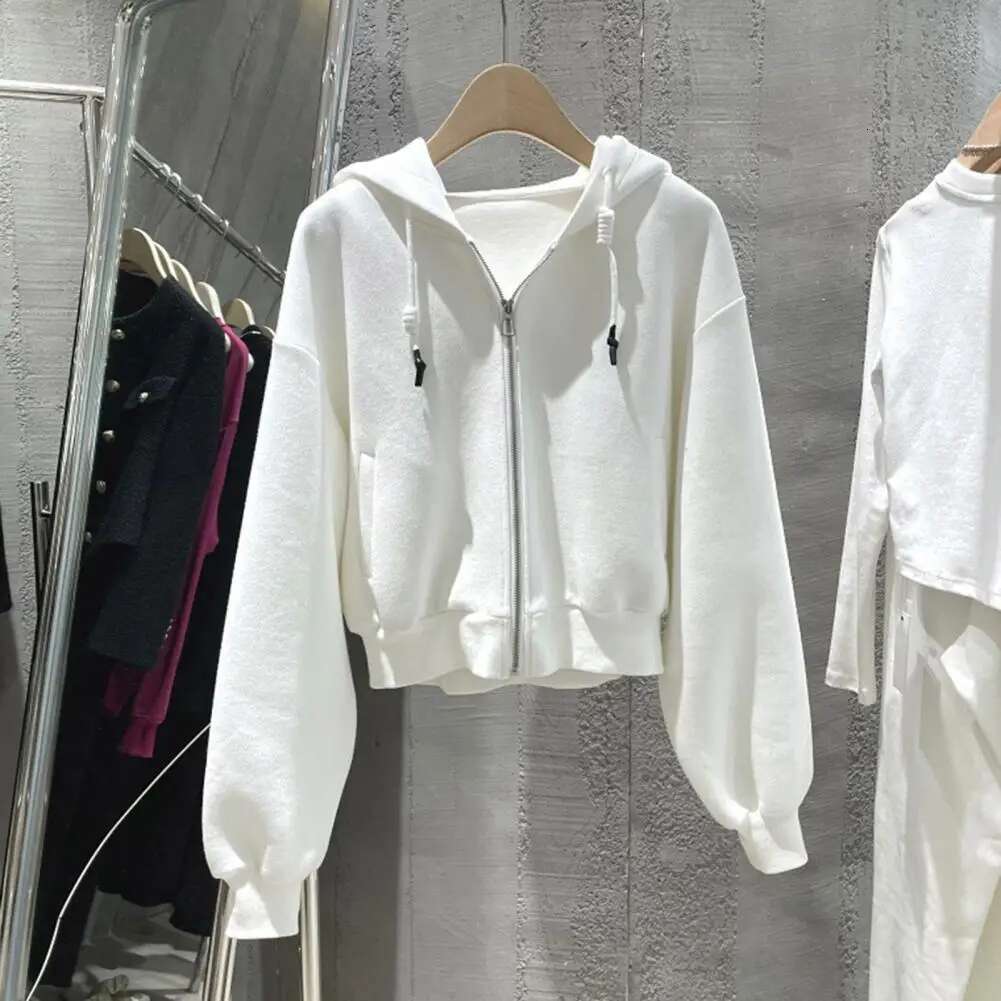2025 new long sleeved jacket fashion designer women's winter hooded jacket long sleeved drawstring pocket casual hip-hop style soft and warm