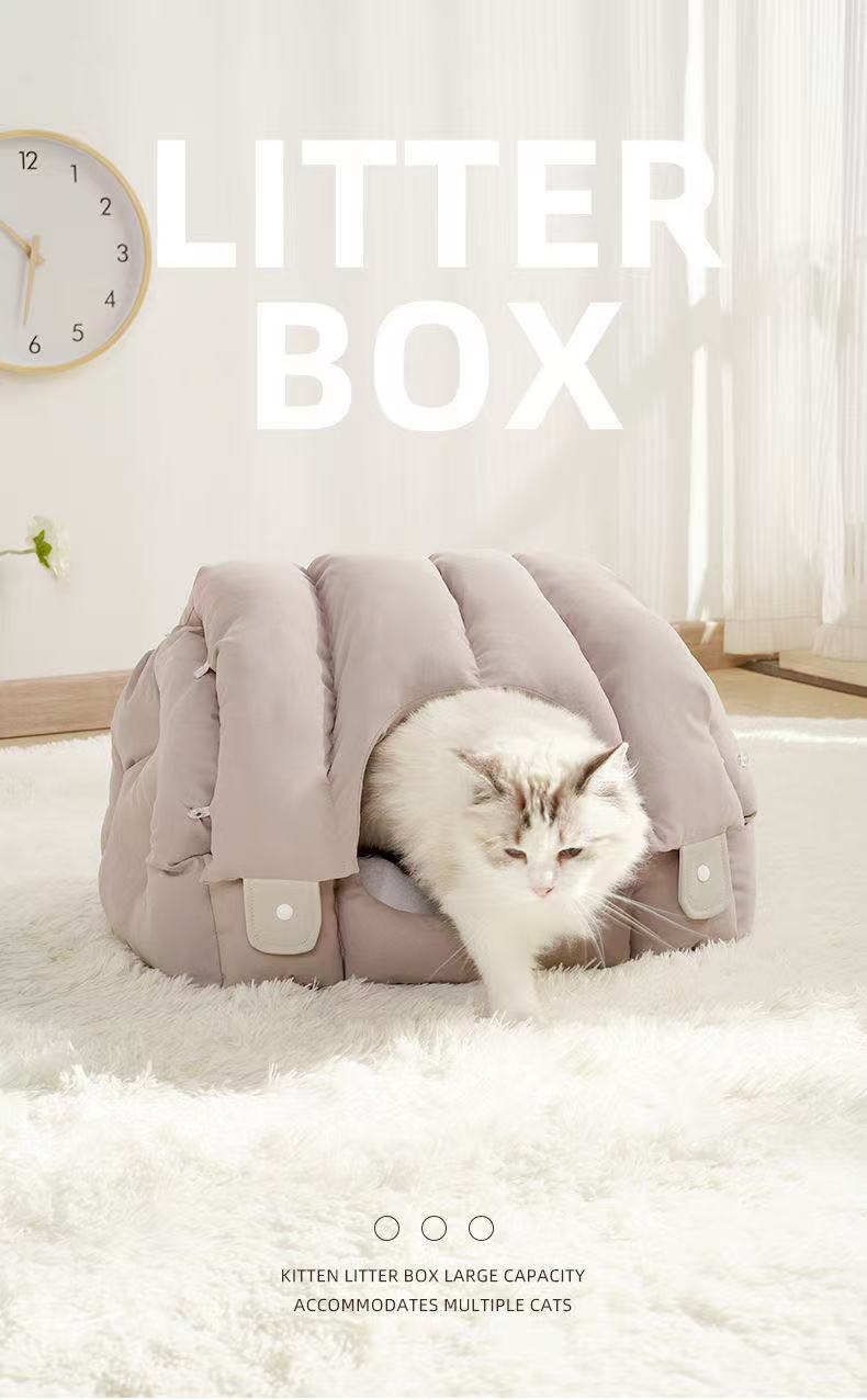 Arched Cat Bed Warm Cave Cat House Comfortable Sleep Bag for Cats Soft Kitten Puppy Sofa Cat Sleeping Bed Pet Supplies