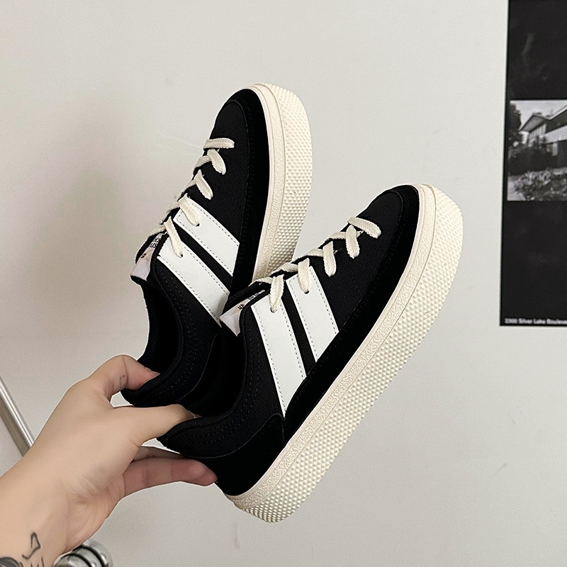 Men Casual Lover Style Designer Shoes Fashion Printing Waterproof Anti-Slip Running Thick Sole Triple Black White Grey fashion