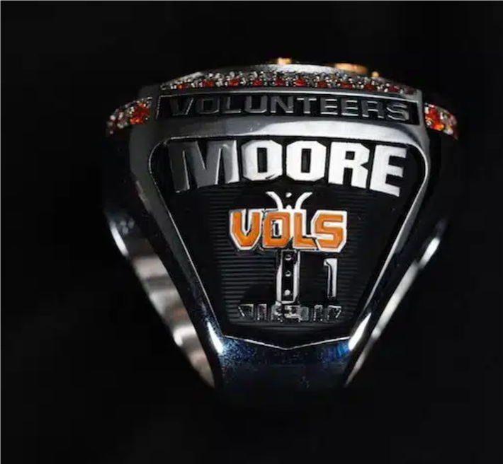 2024 Tennessee Vols 2025 National Team Champions Championship Ring With Wooden Display Box Sport Souvenir Boy Men Fan Gift