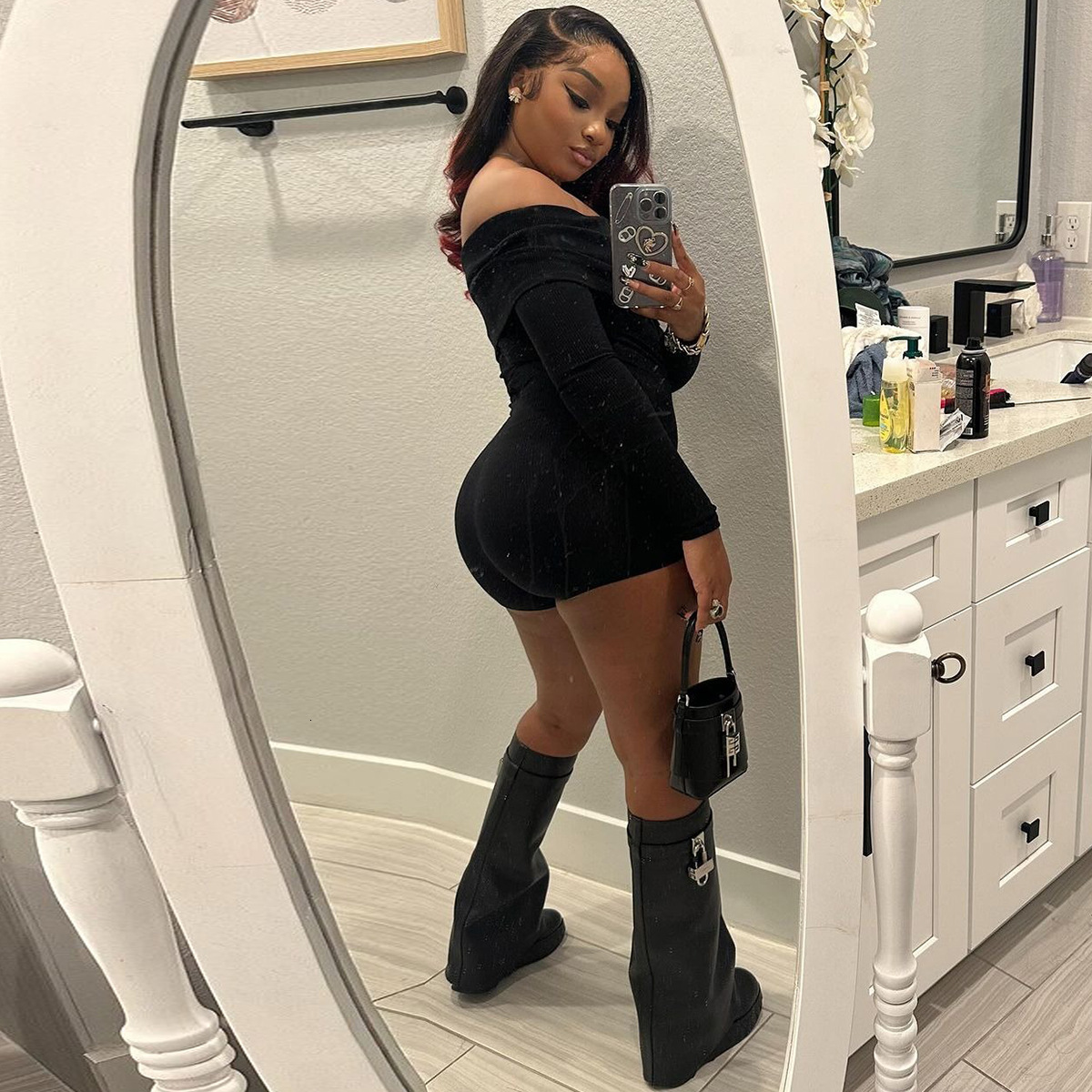 New4 Autumn New Sexy One Neck Off Shoulder Long Sleeve Knitted Casual Jumpsuit