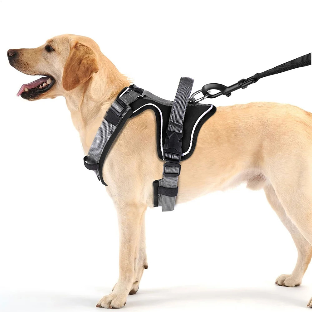 No Pull Dog Harness Reflective Pet Harness Vest With Control Handle For Small Medium Large Dogs Walking Training Harnesses 250224