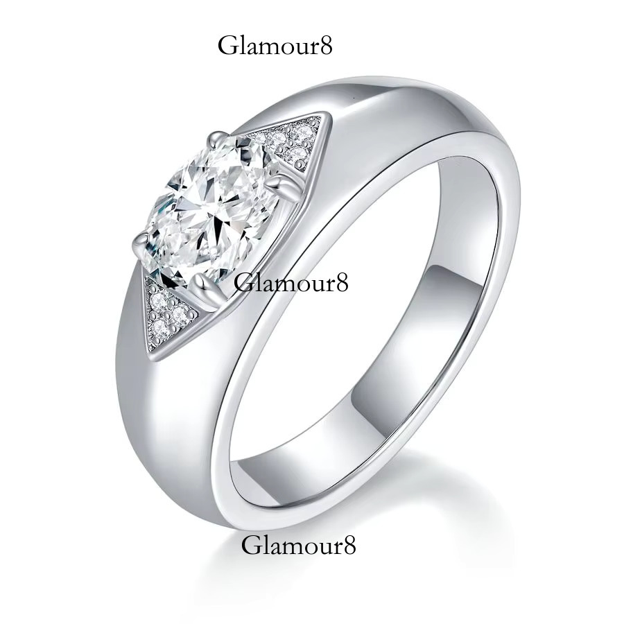 1 Moissanite men's ring - the perfect gift for daily wear, parties, weddings, and anniversaries, with quality assurance