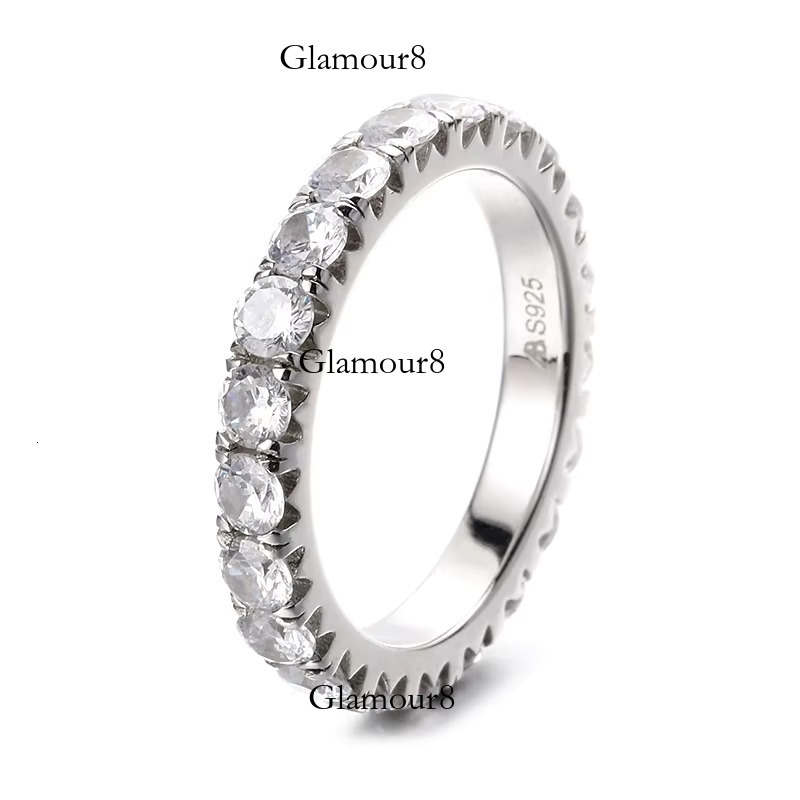 Classic boutique jewelry S pure sier VVS moissanite wedding eternal ring for both men and women