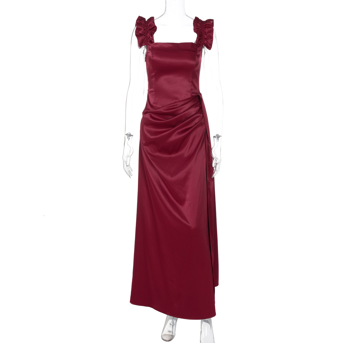 Wind Women's 2025 Spring/Summer New Product Fashion Sexy Back Waist Strap Dress
