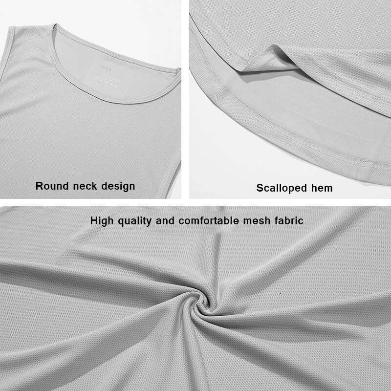 NEVER GIVE UP Summer Quick Dry Fiess Tank Tops Mens Mesh Gym Clothing Loose Basketball Vest Running Sports Sleeveless T Shirt
