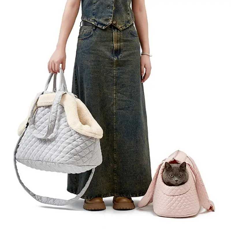 Dog Carrier Purse Cotton Small Dog Purse Carrier Portable Lightweight Winter Bags for Cats Dogs Puppies Kittens 250205