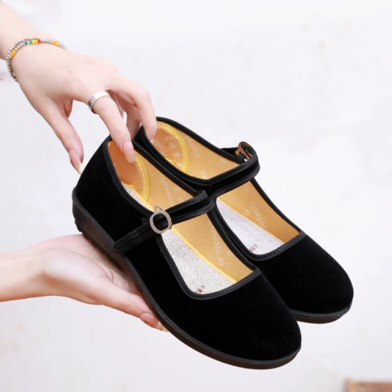 Spring Ladies Black Flats Ballerinas Mary Janes Casual Women Flat Platform Shoes Comfortable Female Shoes Slip On Shoes Woman 250228