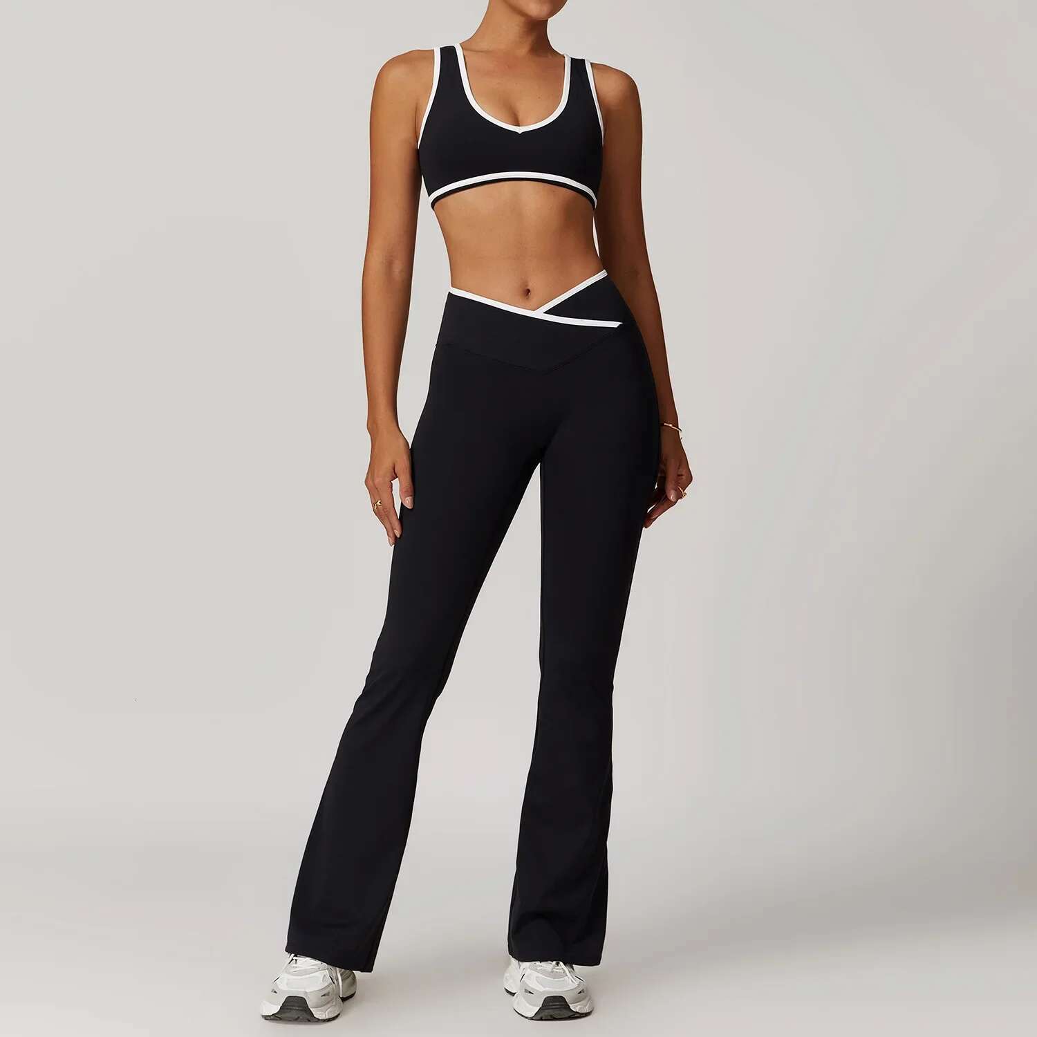 2Pcs Yoga Set Women Tracksuit Sportswear Workout Sets Gym Clothes Push Up Fiess Running Sport Bra Leggings Suit