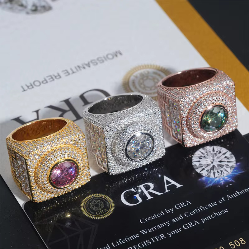 New 4 carbon silica ring sier jewelry