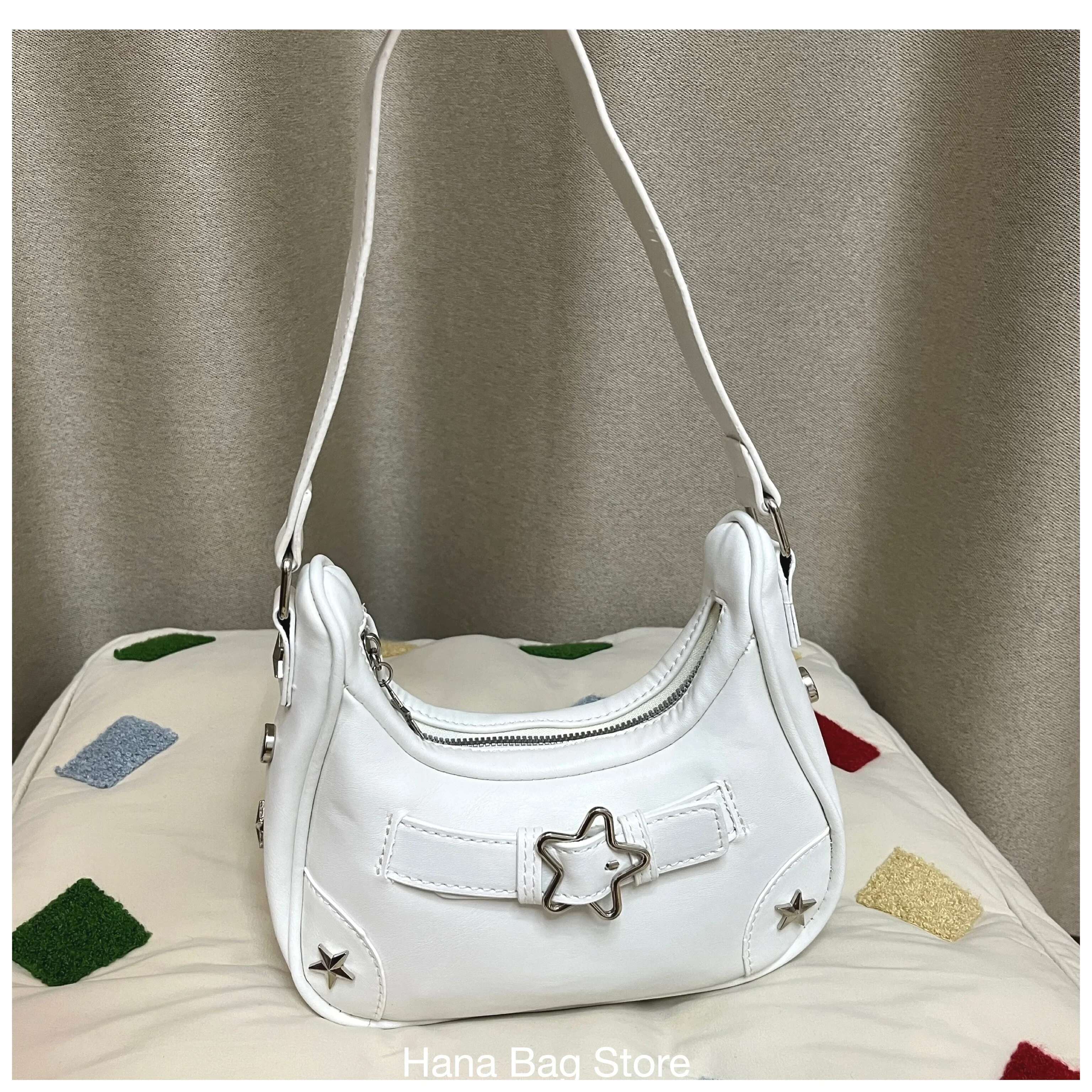Retro Celebrity Women's Fashionable Handbag Hobos Shoulder Bag Women's Handbag Pu Leather Women's Armpit Wallet Y2k Cool Bag