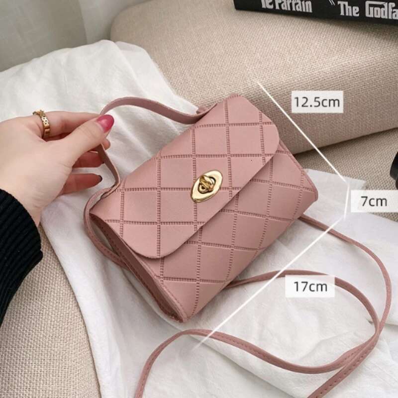 New Small Square Striped Women's Crossbody Bag Fashionable Women's Crossbody Bag