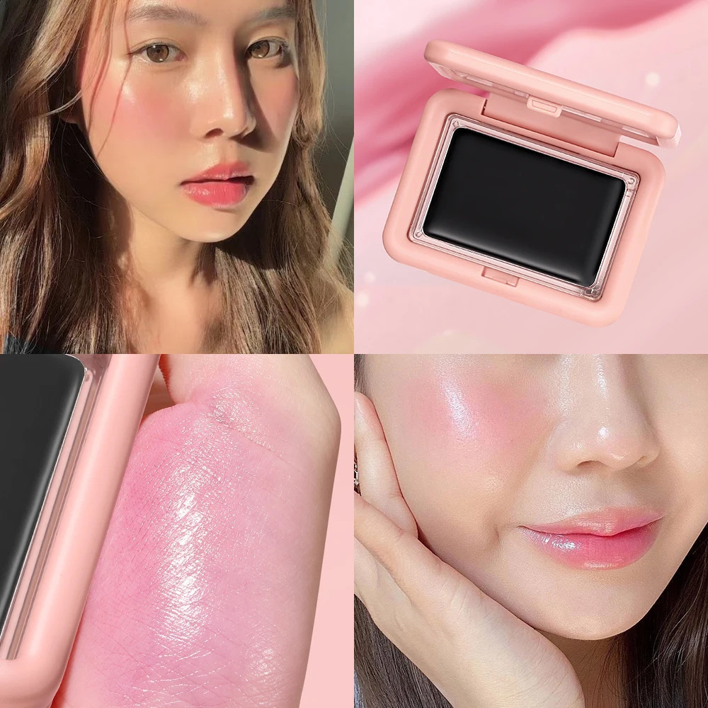 BANXEER Blush Cream Face Blusher 5 Colors Ever-changing Matte Shimmer Waterproof Long-lasting 3 IN 1 Multi-use Blush Face Makeup 250224