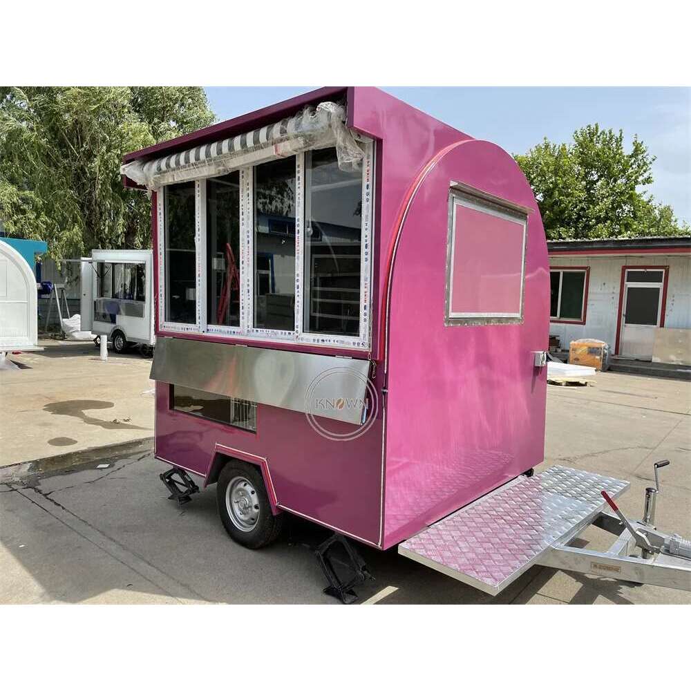 Concession Truck Van Coffee Shop Mobile Restaurant Snack Pizza Cart Ice Cream Hot Dog Kiosk Food Trailer Fully Equipped