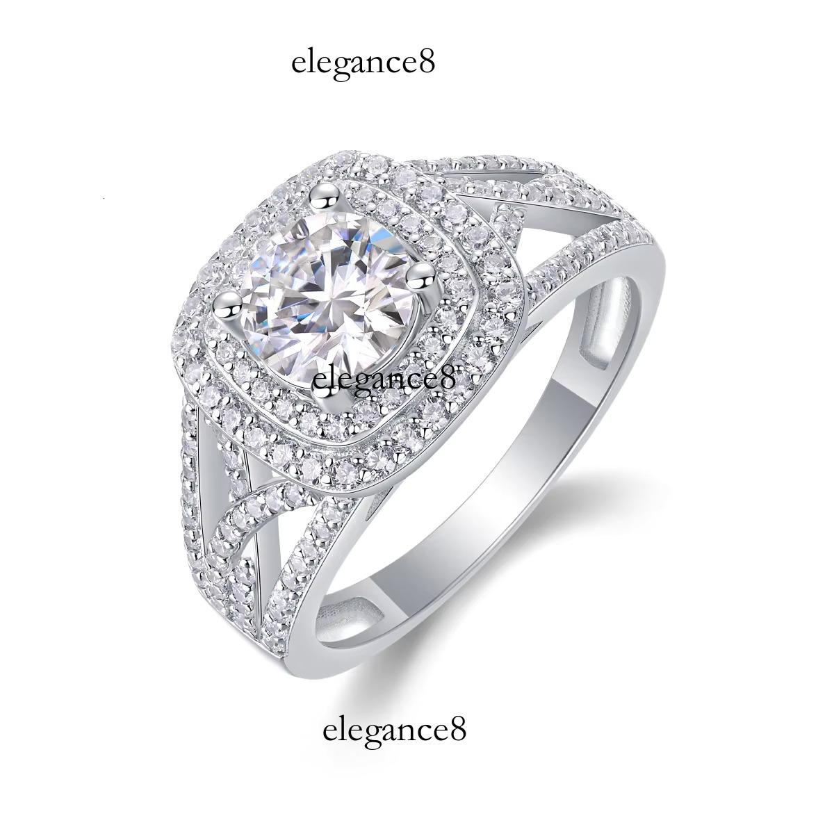 Women's moss jewelry pure sier 1 carbon silica ring