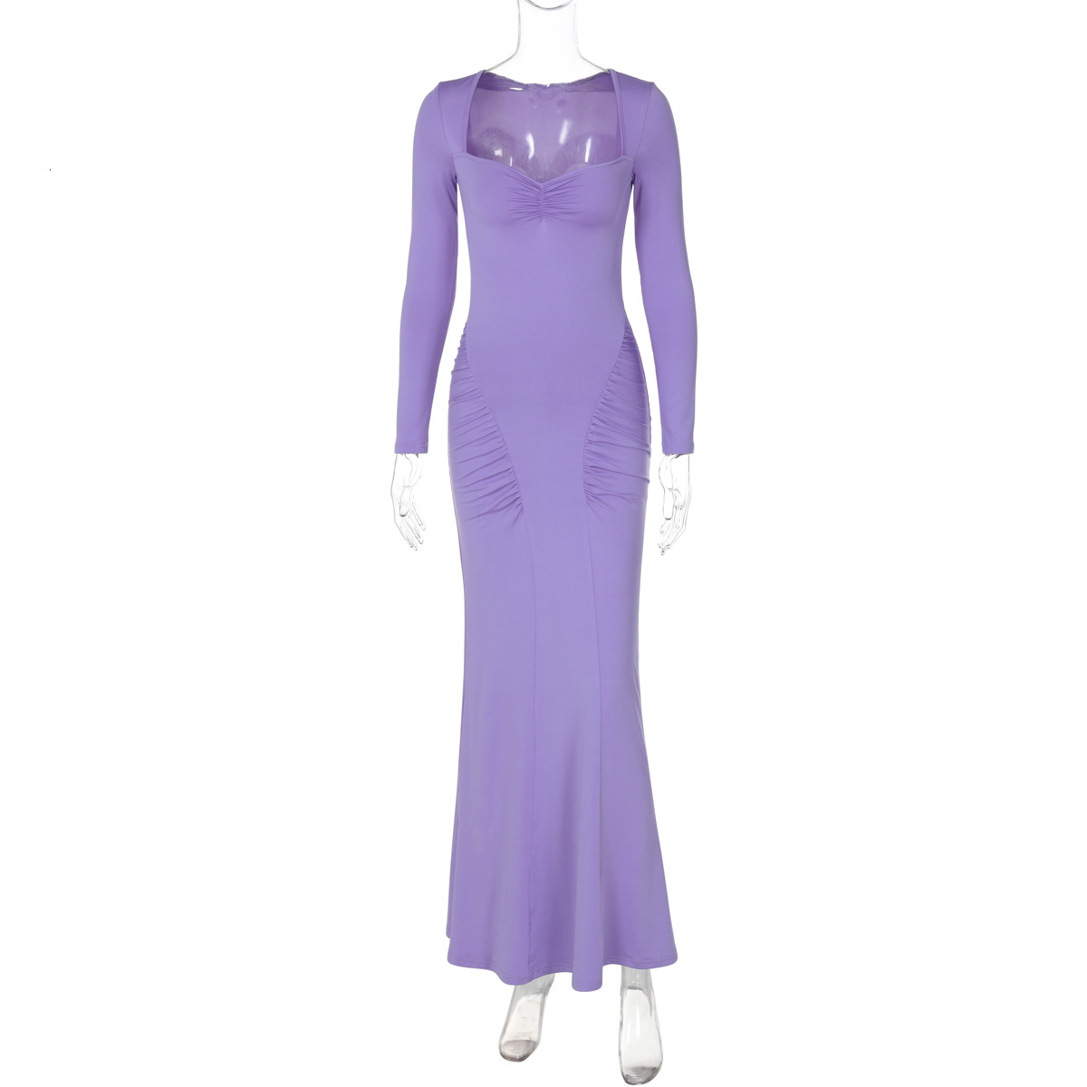 Hot Selling Women's Clothing New4 Autumn New Product Fashionable And Sexy Slim Fit Pleated Long Sleeved Dress For Women
