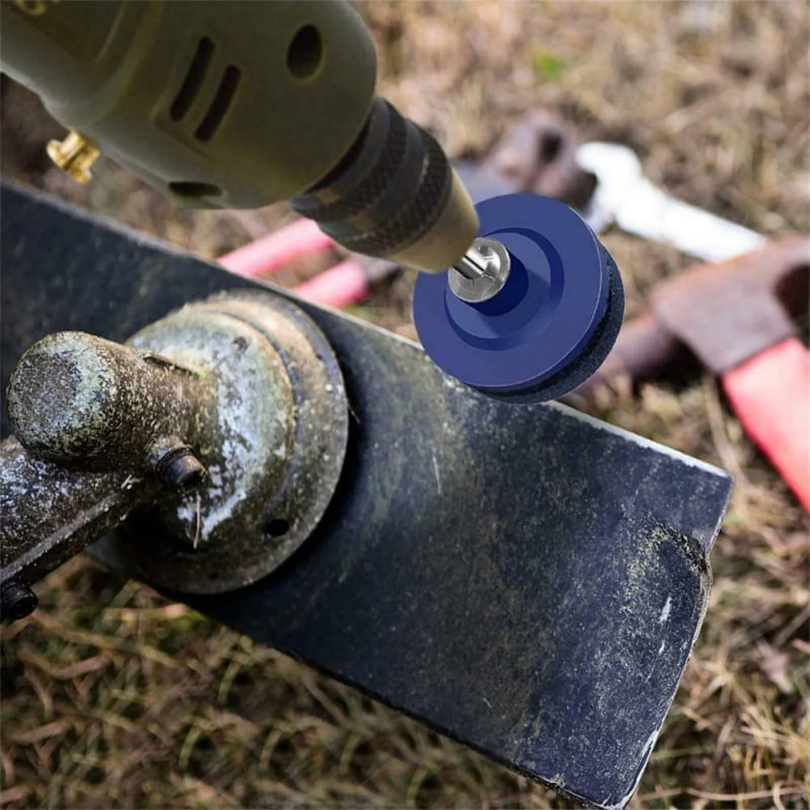 Lawn Mower Blade Sharpener Multi Sharp Rotating Lawn Sharpener 250226
