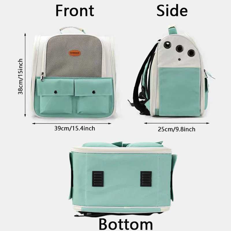Pet Backpack Portable Cat and Small Dogs Outdoor Carrier Foldable Ventilated Design Large Cat Dog Backpack Carrier Bag 250205