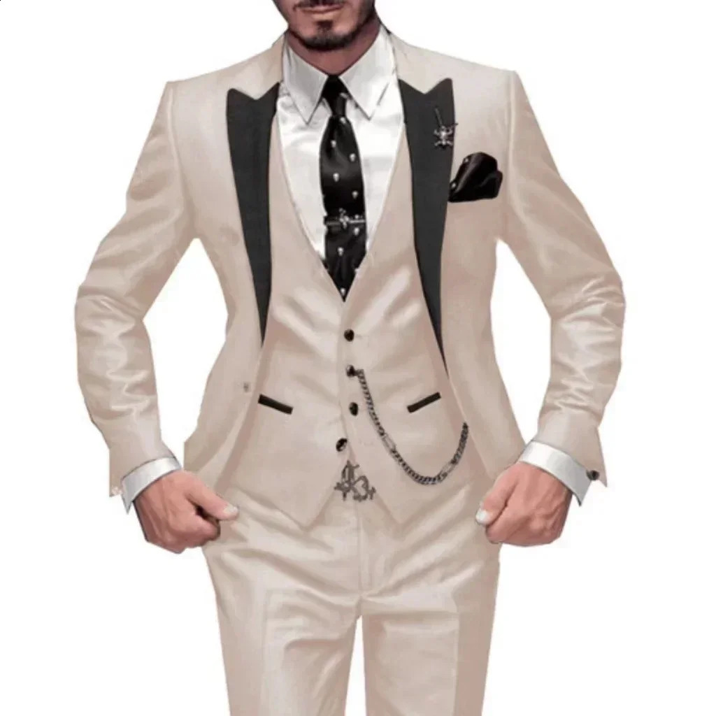 Teal Green Suit for MenFull Man Suit3 Pieces Blazer Vest and Pants Setmens Suit for Weddingdaily Lifebusinessparty 250224