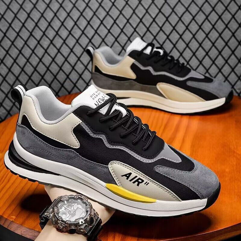 Men's Summer New Breathable Men's Korean Version Versatile Thick Soled Sports Casual Running Dad Trendy Shoes