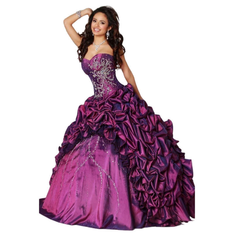 2025 Ruched Sweetheart Quinceanera Dress Beaded Embroidery Ball Gown Princess Sweet 16 Dresses Back Lace-Up Boutique Special Occasion