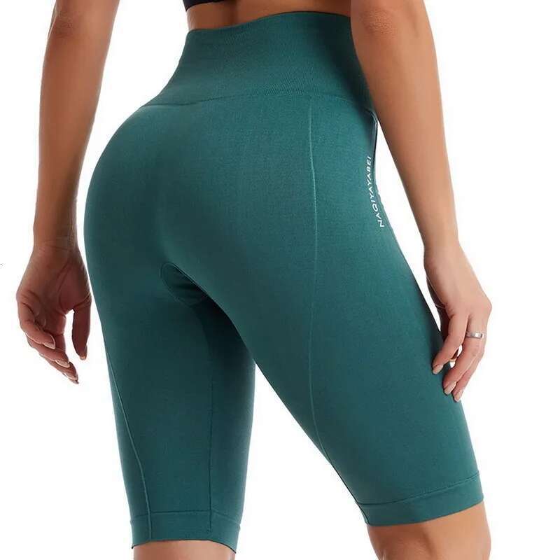 Women Fiess Seamless High Waist Elastic Push Up Gym Yoga Short Breathable Quick Dry Solid Slim Jogging Sport Shorts