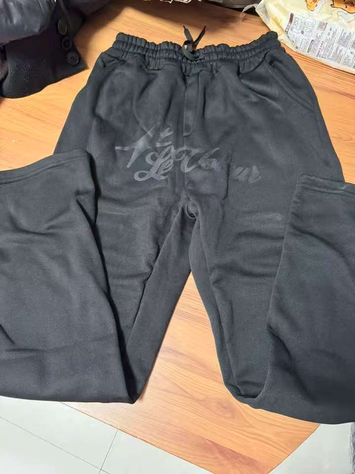 Men's sports suit, street wear, hoodie, sports pants, two-piece set, men's hip-hop letter embroidery, Y2K sports shirt, pants