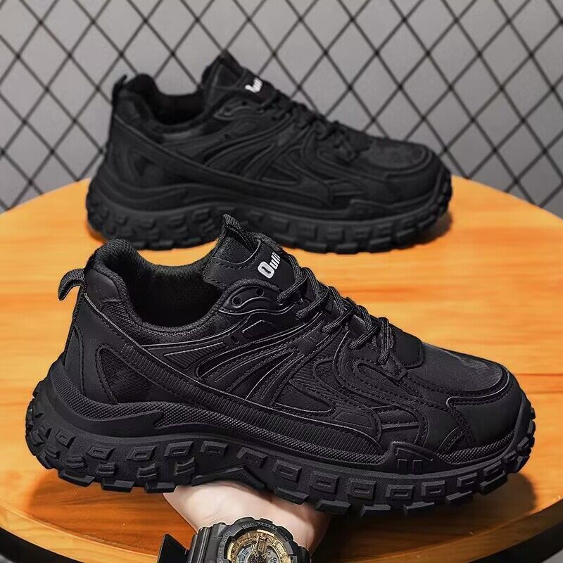 2025 New Summer Breathable Mesh Sports Shoe Design For Men's Korean Version Multifunctional Anti Slip Running Shoes Dad Fashion Shoes