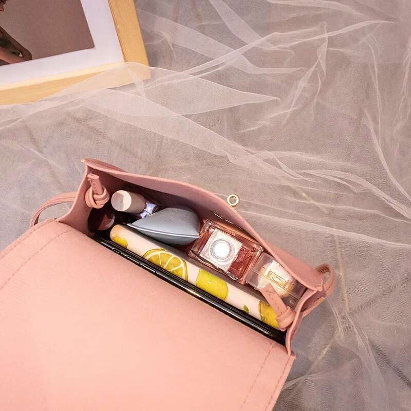New Women's Crossbody Bag Fashionable Full Style Small Square Trendy Mesh Contrasting Single Shoulder Handbag