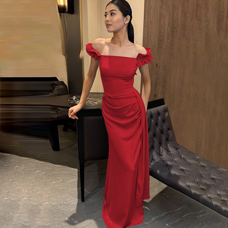 Wind Women's 2025 Spring/Summer New Product Fashion Sexy Back Waist Strap Dress