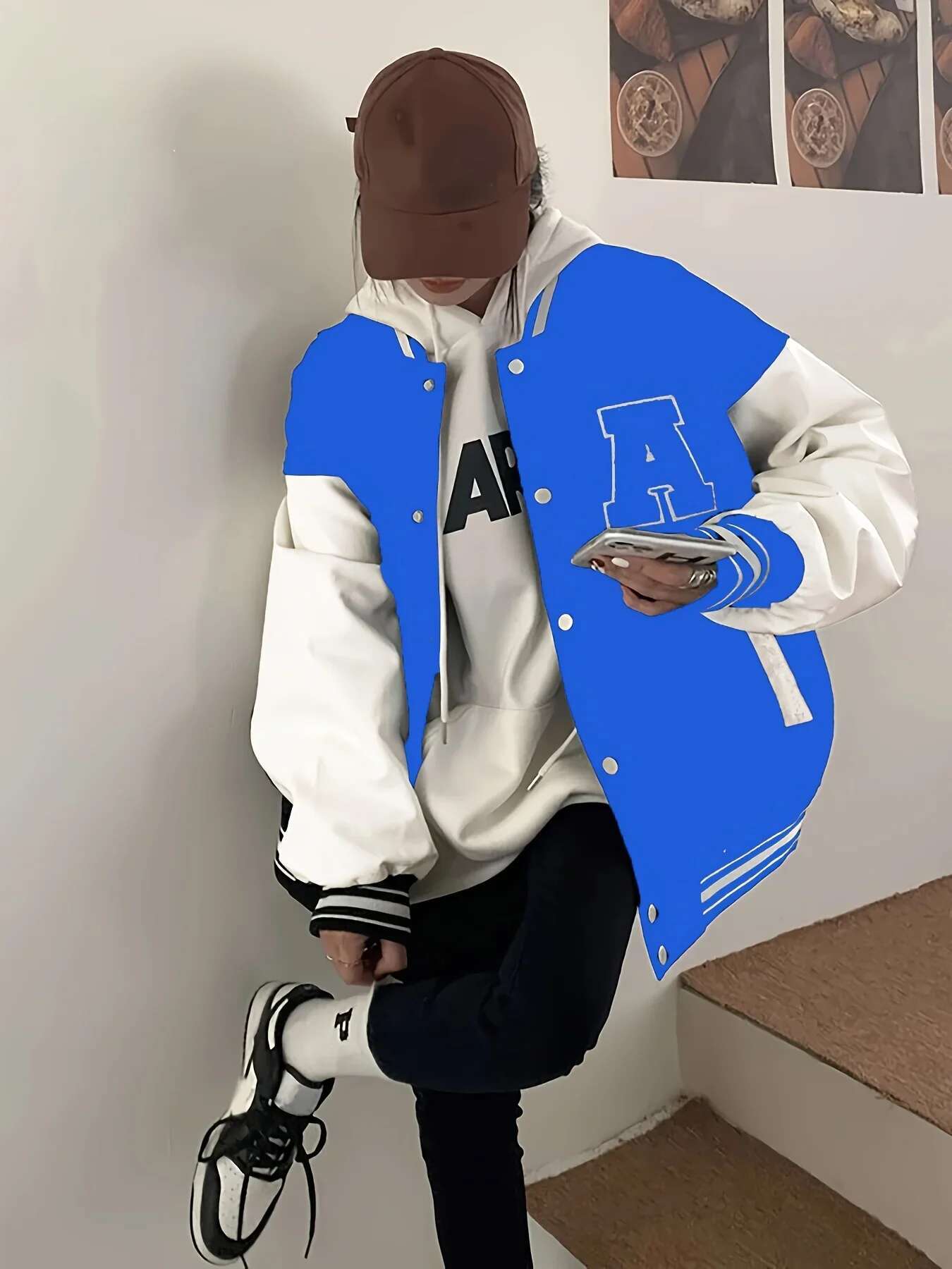 Women Bomber Jackets 2024 Fall Winter Fashion Baseball Uniform Oversize Coats Student Couple Haruku Loose Jacket Streetwear