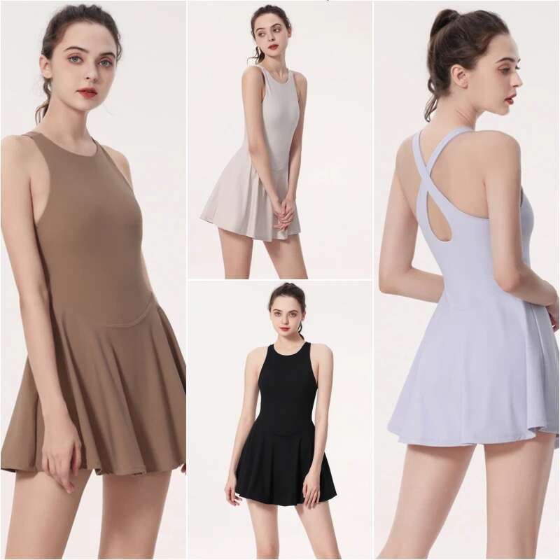 Tennis Yoga Outdoor Gym Sports Fiess Casual Skirt Clothes Training Suit Golf Badminton Dress Women Sportswear