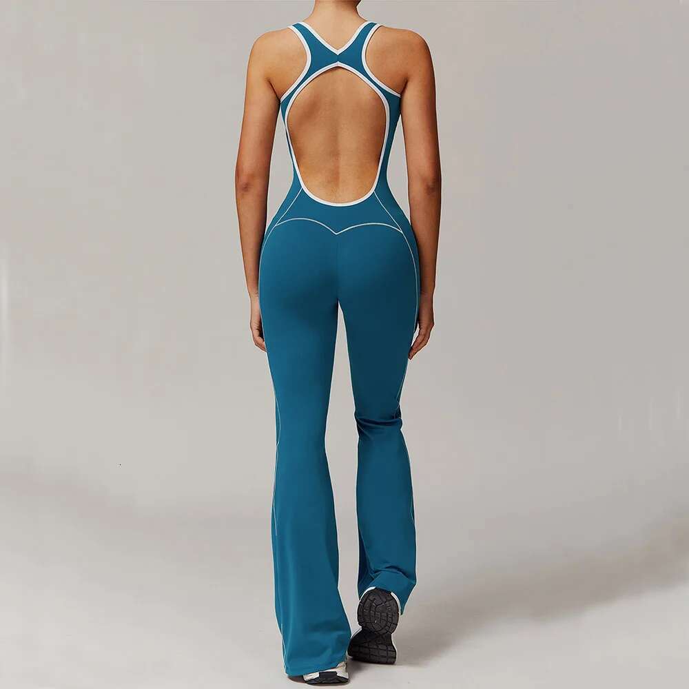 Women One-Piece Yoga Jumpsuit Fiess Sports Bodysuits Workout Overalls High Elastic Cycg Bodysuit Sportswear Gym Clothes