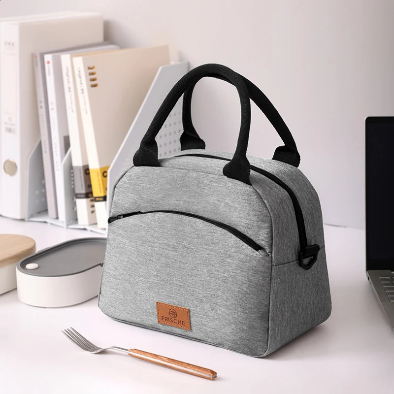 Lunch Bag Women Canvas Lunch Handbag Lunch Insulated Bag Food Box Insulated Lunch Refrigerated Bag Suitable for Work and School 250228
