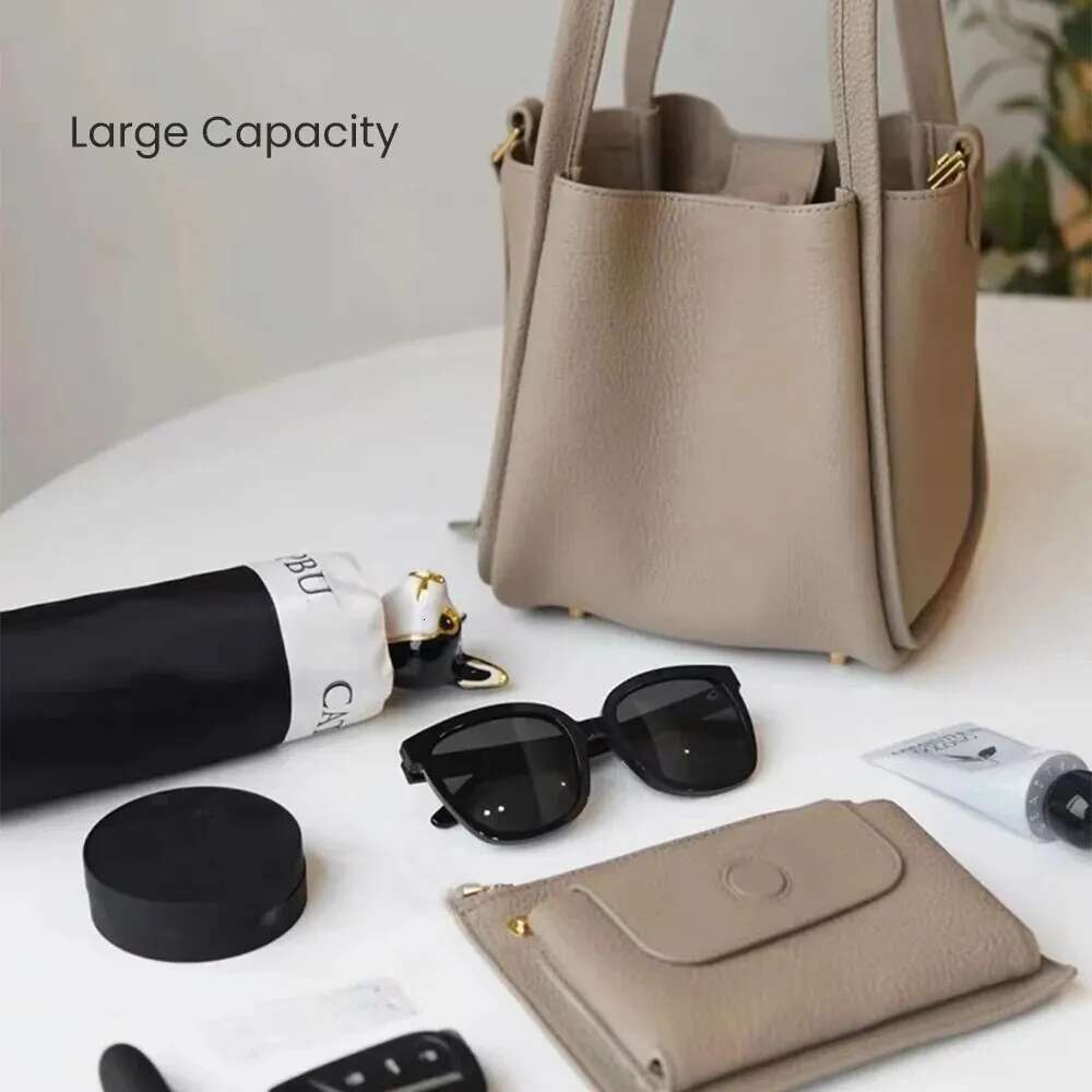 Vegan Leather Handbag Crossbody For Women Hobo Minimalist Faux Casual Purse Classic Bucket Simple Shoulder Bag