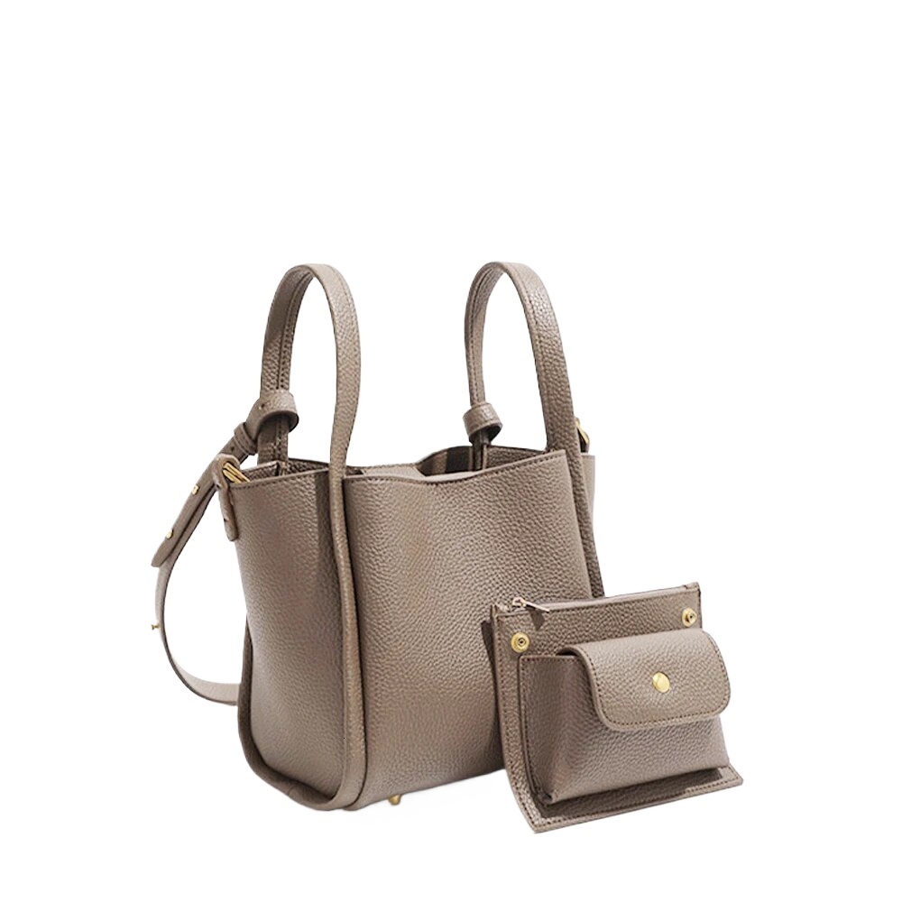 Vegan Leather Handbag Crossbody For Women Hobo Minimalist Faux Casual Purse Classic Bucket Simple Shoulder Bag