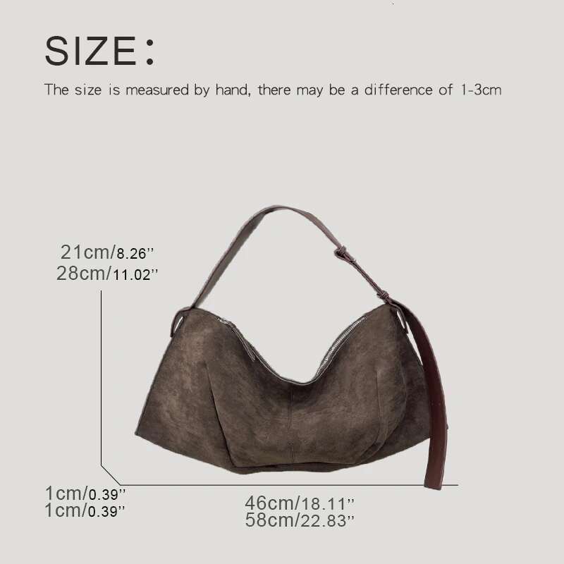Vintage Faux Suede Slim Tote Bags For Women Designer Handbags And Purses New In Large Capacity Underarm Shoulder Bag