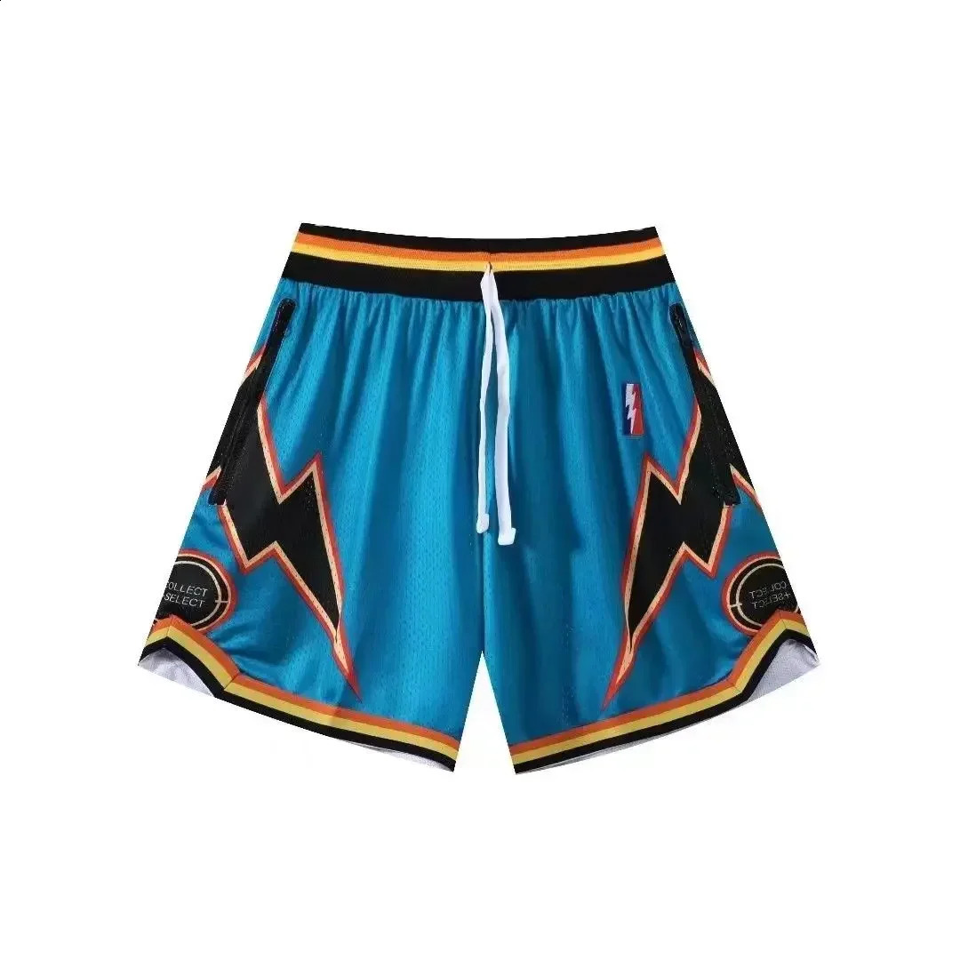 American Basketball Shorts Mens Summer Loose Quickdrying Breathable Sports Fourpoint Pants But Knee James Curry Same Style 250225
