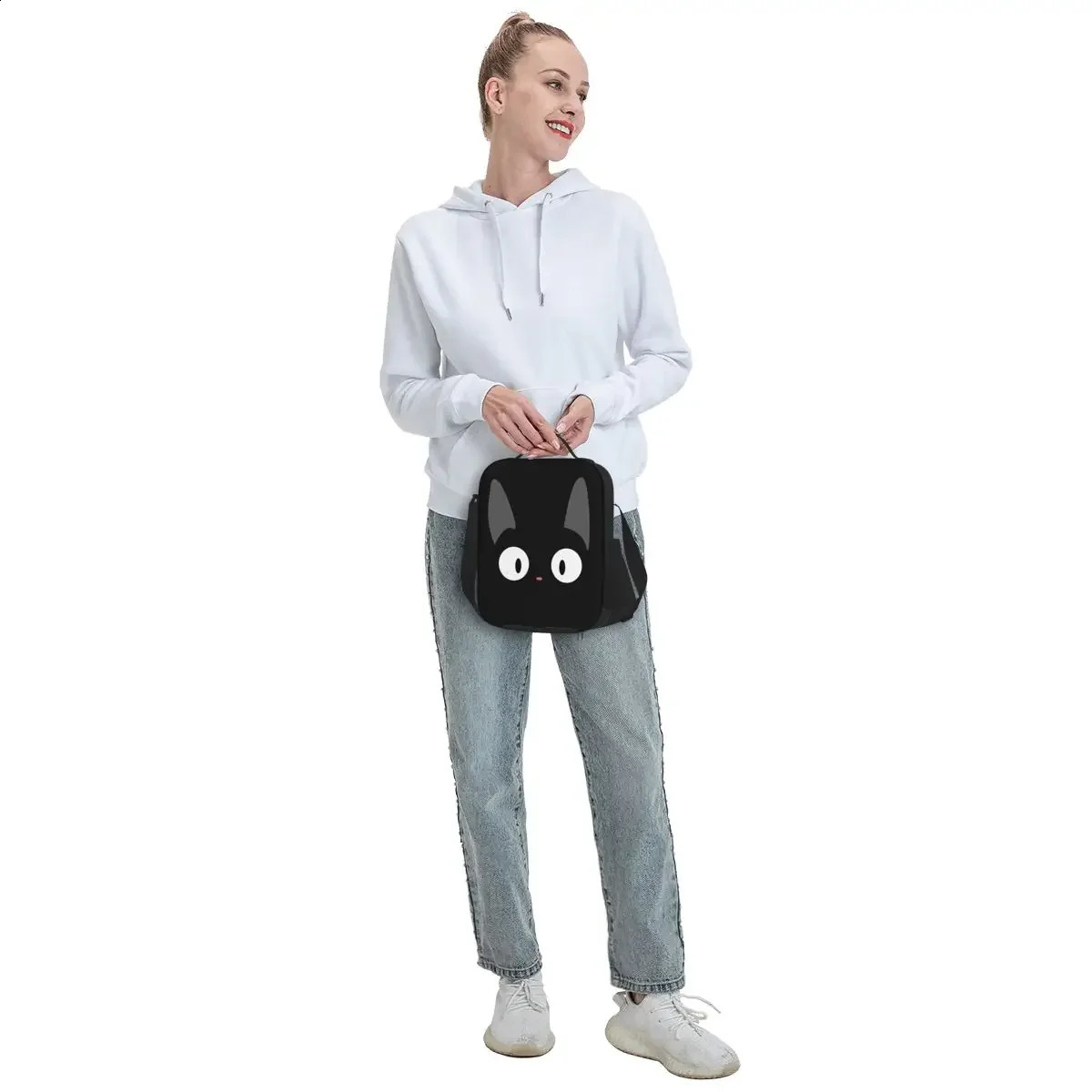 J-JiJis lunch bag with handle cool Japanese anime cooler bag carry picnic food bag 250228
