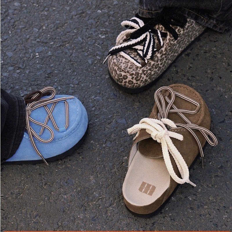 2025 New Women's Anti slip Ballet Half Slippers Leopard Pattern French Retro Slippers Women's Summer Outerwear Platform Sandals