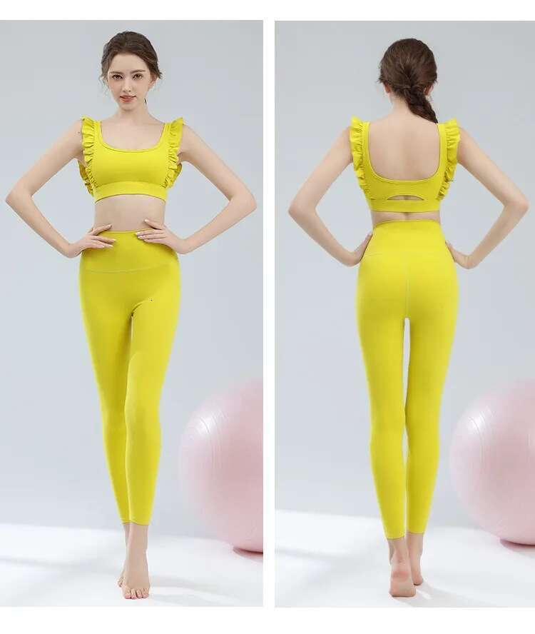 Women Two Pieces Yoga Sets Buttery Soft Gym Suit Breathable Quick Dry Running Sportswear Female Workout Clothes Fiess Outfits